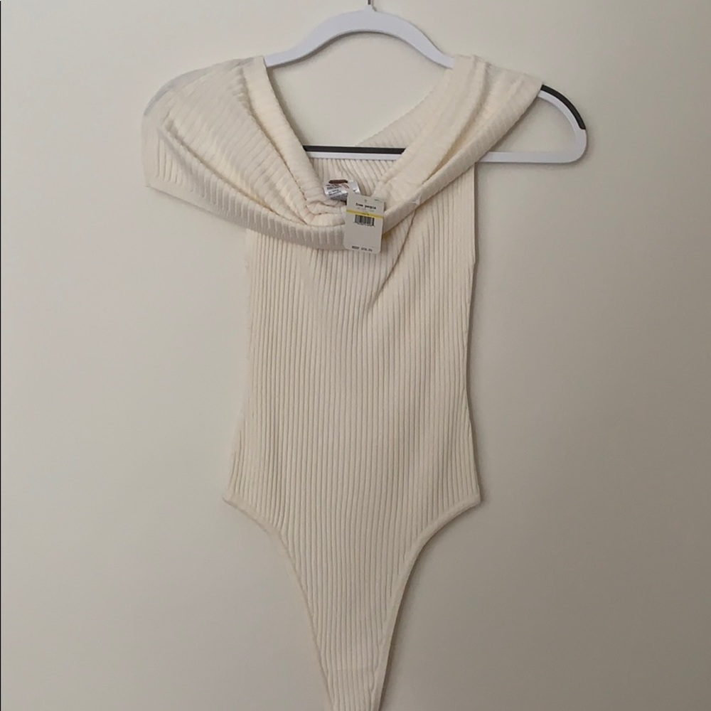 Over the shoulder sweater bodysuit